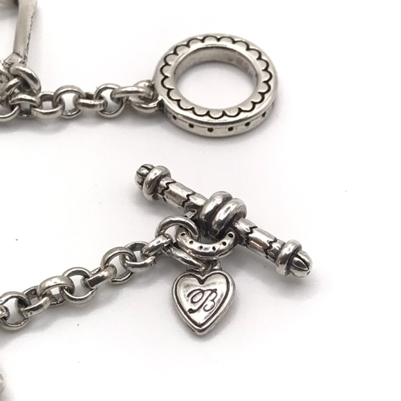 Brighton Charm Chain Bracelet Beach Vacation Silver Plate Tropical Fun Surf - Picture 10 of 13